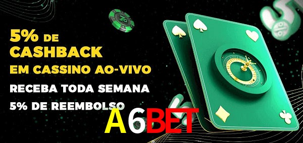 Promoções do cassino ao Vivo A6Bet